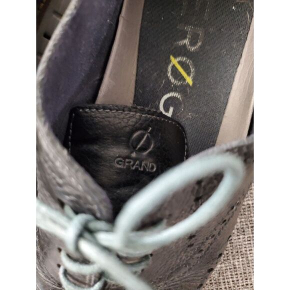 Cole Haan‎ Zerogrand Mens Wingtip Oxford Black/Gray Dress Shoes C25005 Size 9.5M - Picture 7 of 7